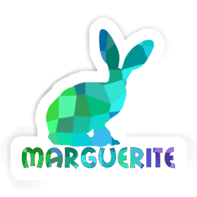 Lapin Autocollant Marguerite Image