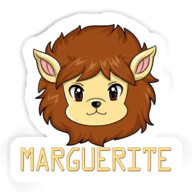 Autocollant Marguerite Tête de lion Image