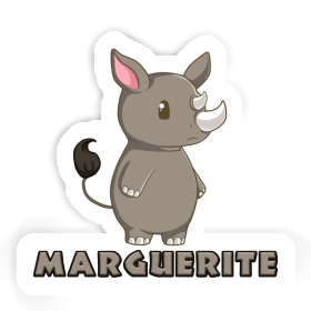 Sticker Rhinozeros Marguerite Image