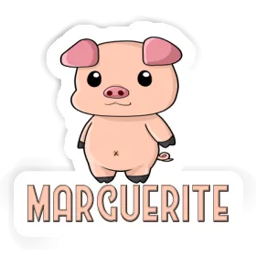 Porcelet Autocollant Marguerite Image