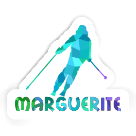 Skieuse Autocollant Marguerite Image