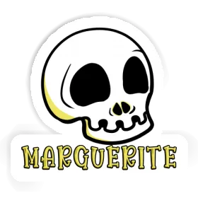 Sticker Marguerite Skull Image