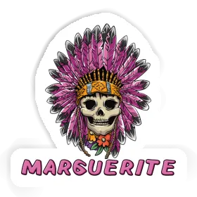 Womens Skull Sticker Marguerite Image