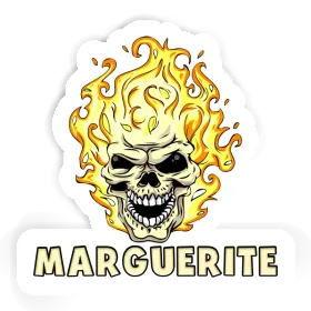 Skull Sticker Marguerite Image