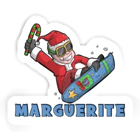 Autocollant Snowboardeur Marguerite Image