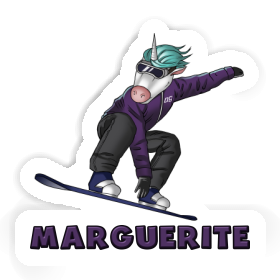 Marguerite Sticker Snowboarder Image
