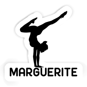 Femme de yoga Autocollant Marguerite Image