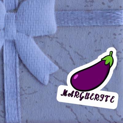 Sticker Aubergine Marguerite Notebook Image