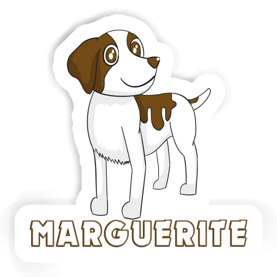 Bretagne chien Autocollant Marguerite Image
