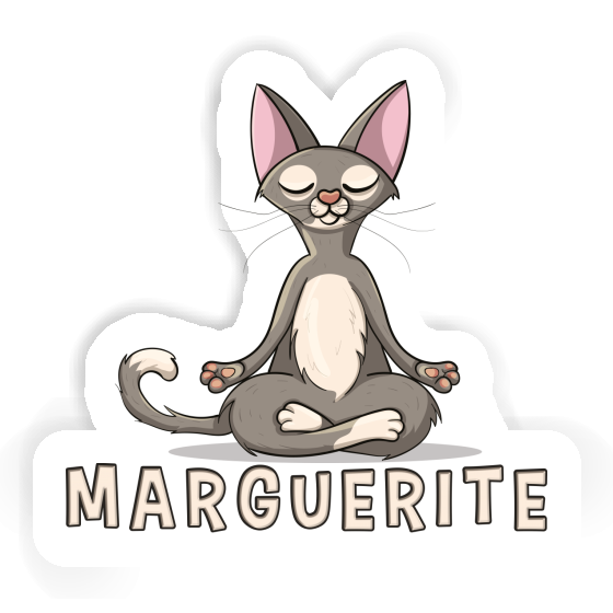 Autocollant Chat Marguerite Autocollant Chat Marguerite Image
