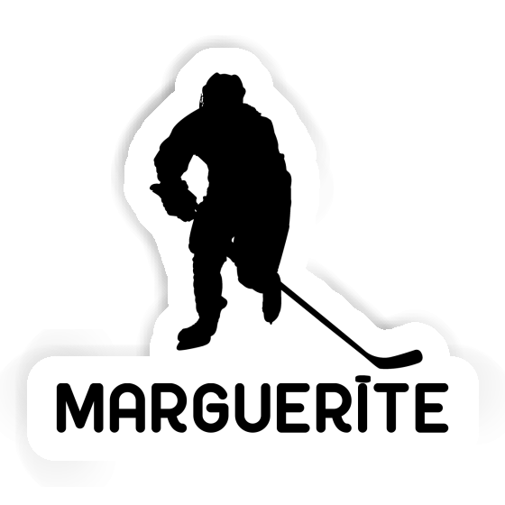 Joueur de hockey Autocollant Marguerite Joueur de hockey Autocollant Marguerite Image