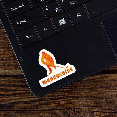 Aufkleber Marguerite Eishockeyspieler Laptop Aufkleber Marguerite Eishockeyspieler Laptop Image