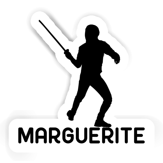 Escrimeur Autocollant Marguerite Laptop Image