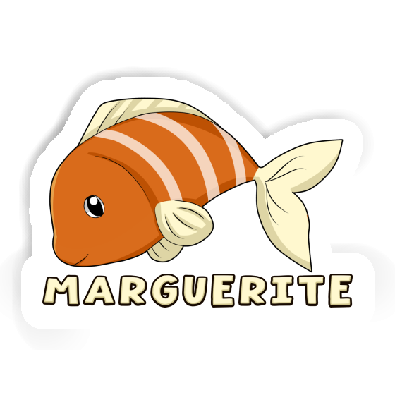 Marguerite Autocollant Poisson Laptop Image