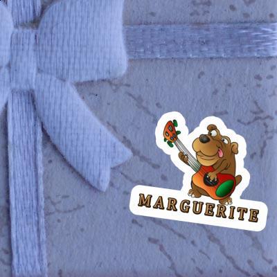Marguerite Aufkleber Gitarrenhund Notebook Image