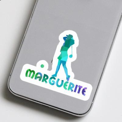 Marguerite Aufkleber Golferin Notebook Image