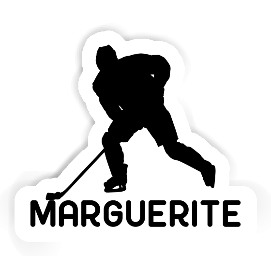 Marguerite Autocollant Joueur de hockey Marguerite Autocollant Joueur de hockey Image