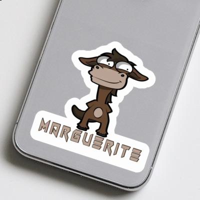 Standing Horse Sticker Marguerite Laptop Image