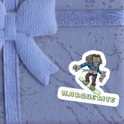 Autocollant Marguerite Snowboardeur Autocollant Marguerite Snowboardeur Image