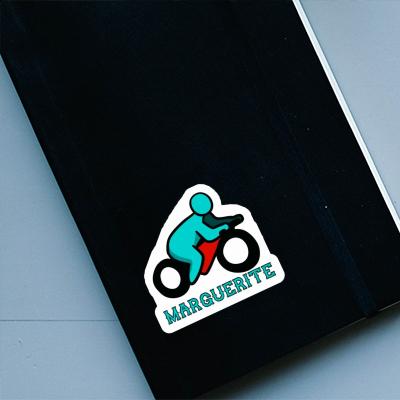 Motorradfahrer Sticker Marguerite Image