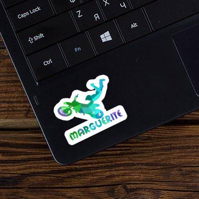 Motocross Rider Sticker Marguerite Notebook Image