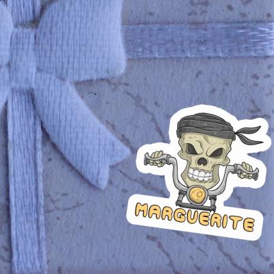 Motorcycle Rider Sticker Marguerite Laptop Motorcycle Rider Sticker Marguerite Laptop Image