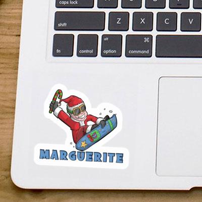 Sticker Christmas Snowboarder Marguerite Sticker Christmas Snowboarder Marguerite Image