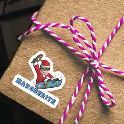 Sticker Christmas Snowboarder Marguerite Notebook Sticker Christmas Snowboarder Marguerite Gift package Image
