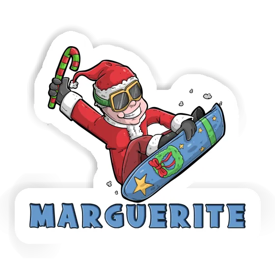 Autocollant Snowboardeur Marguerite Image