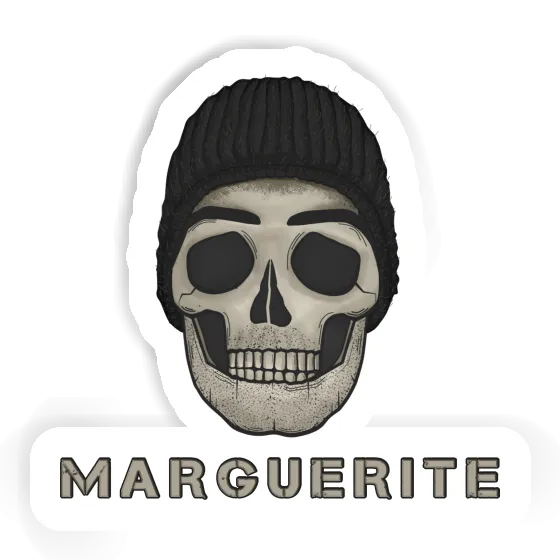 Autocollant Tête de mort Marguerite Autocollant Tête de mort Marguerite Image