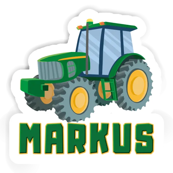 Traktor Aufkleber Markus