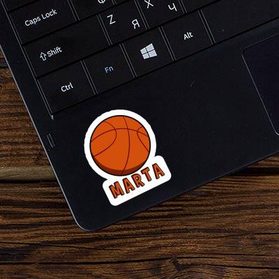 Marta Autocollant Basket-ball Laptop Image