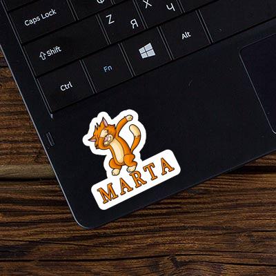 Autocollant Chat Marta Laptop Image