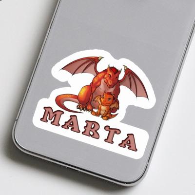 Marta Autocollant Dragon Notebook Image