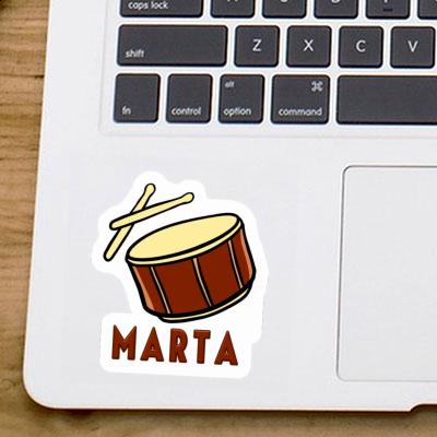 Marta Aufkleber Trommel Laptop Image