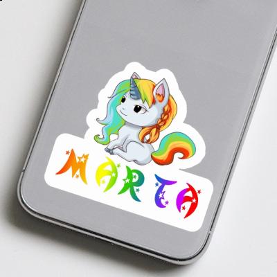 Sticker Unicorn Marta Notebook Image