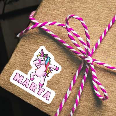 Marta Sticker Unicorn Image