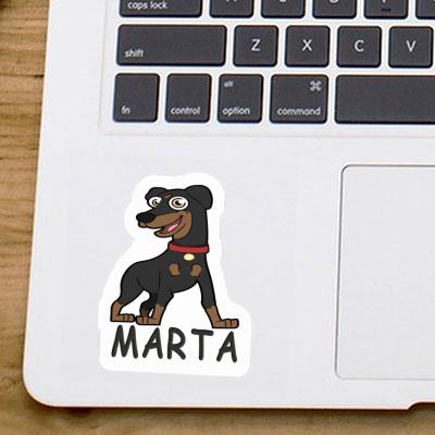 Autocollant Marta Pinscher Notebook Image