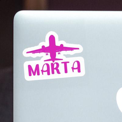 Aufkleber Jumbo-Jet Marta Laptop Image