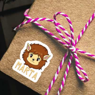 Tête de lion Autocollant Marta Gift package Image