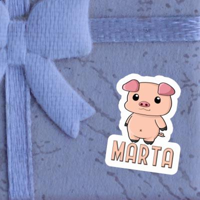Sticker Marta Piggy Laptop Image