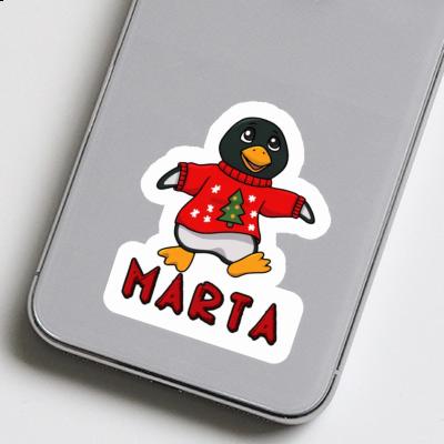 Autocollant Marta Pingouin de Noël Gift package Image