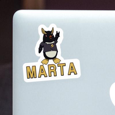 Sticker Marta Pinguin Notebook Image