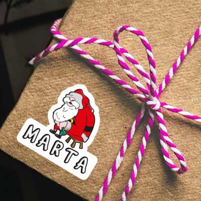 Marta Autocollant Père Noël Gift package Image