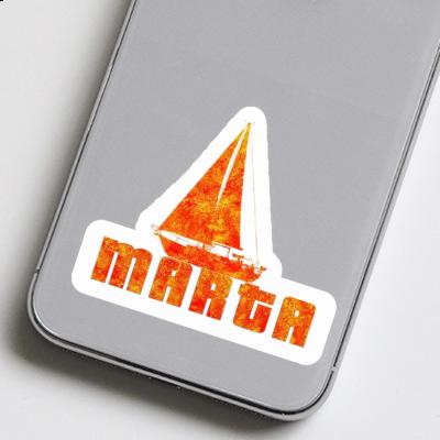 Sticker Marta Sailboat Laptop Image