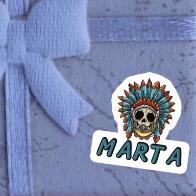 Sticker Marta Baby-Skull Notebook Image