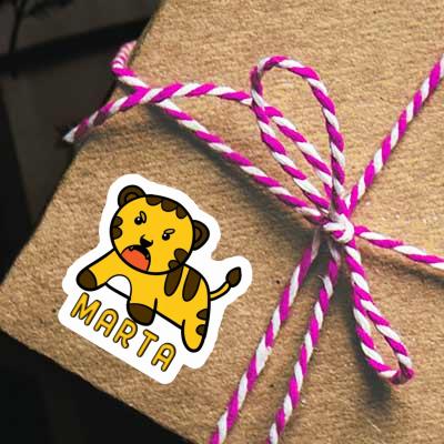 Baby-Tiger Aufkleber Marta Gift package Image