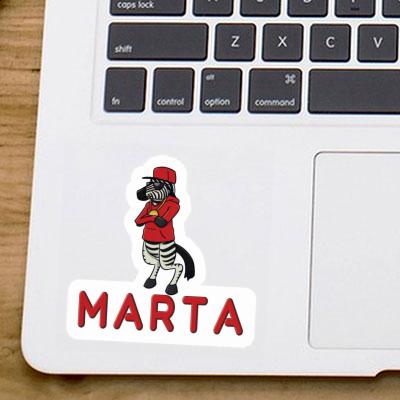 Aufkleber Marta Zebra Notebook Image