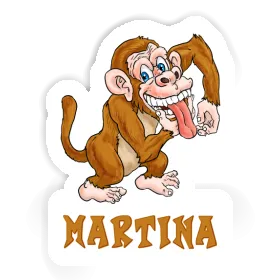 Singe Autocollant Martina Image