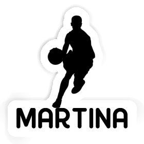 Martina Sticker Basketball Player Image